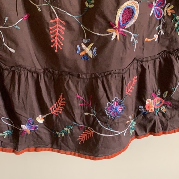 Midi embroidered skirt - Picture 7 of 14